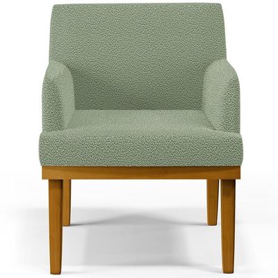 Kit 02 Poltronas Decorativa Para Sala De Estar E Recepção Beatriz W01 Bouclê Oliva
