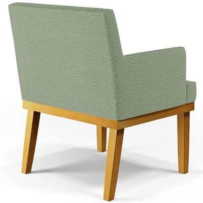 Kit 03 Poltronas Decorativa Para Sala De Estar E Recepção Beatriz W01 Bouclê Oliva