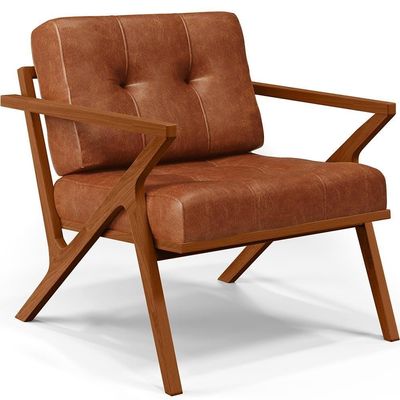 Kit 02 Poltronas Com Cintas De Corano Laís Couríssimo Camel