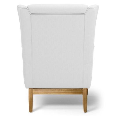 Kit 02 Poltronas Milena D02 Base De Madeira Branco C-12