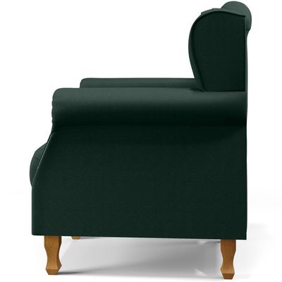 Kit 02 Poltronas Yara P02 Linho Verde Musgo