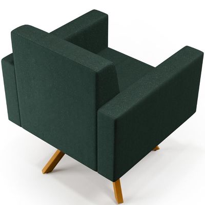 Kit 02 Poltronas Helô L02 Verde Musgo
