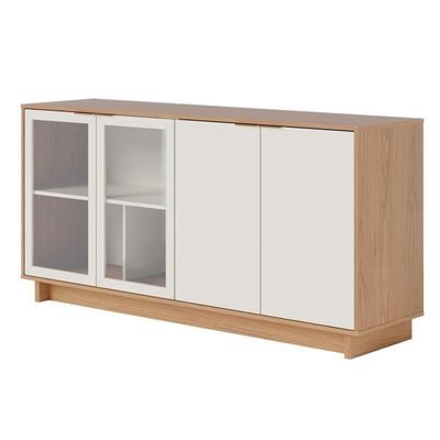 Aparador Buffet 04 Portas Áustria C04 Freijó Off White
