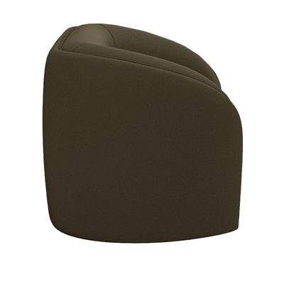 Kit 02 Poltronas Decorativa Para Sala De Estar Lazio M03 Veludo Marrom - Lyam Decor