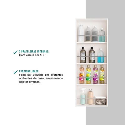 Armário Lavanderia Utilitário 1 Porta Branco Carraro