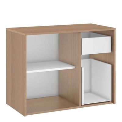 Balcão Gabinete Para Banheiro 80 Cm 2 Gavetas Nogal Amêndoa