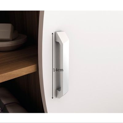 Armário Balcão Gabinete Para Banheiro 60Cm Branco Nogal