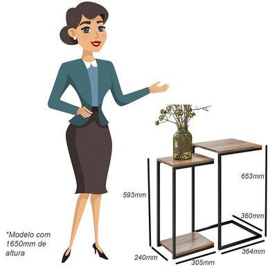 Kit Mesas Laterais Decorativas D01 Design Demolição