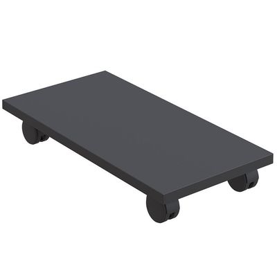 Kit 03 Suportes Para Cpu Com Rodízios Cyber L03 Preto