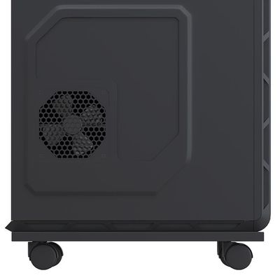 Kit 03 Suportes Para Cpu Com Rodízios Cyber L03 Preto