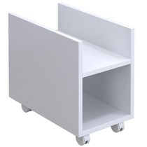 Suporte Para Cpu E Nobreak Com Rodízios Guide L03 Branco