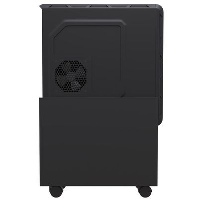 Kit 02 Suportes Para Cpu E Nobreak Com Rodízios Guide L03 Preto - Lyam Decor