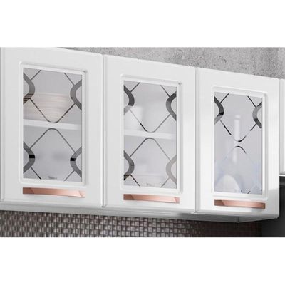 Cozinha Modulada Telasul Mirage New 3 Peças (2 Armários + 1 Paneleiro) CPT113 Branco