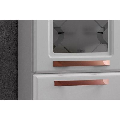 Cozinha Compacta Mirage New 3 Peças (2 Armários + 1 Paneleiro) CPT113 Branco - Telasul
