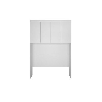 Módulo de Quarto Casal Armário Ponte Aéreo  Rizon c/ 4 Portas Branco - Novo Horizonte