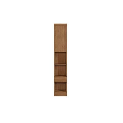Mesa de Cabeceira Modulada Armário    Rizon c/ 1 Gaveta cor Freijó Cumaru - Novo Horizonte