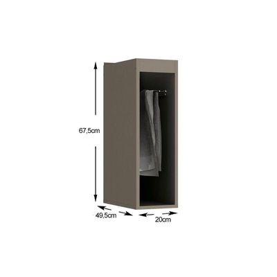 Módulo Cozinha Henn Connect Balcão c/ Porta Toalha s/ Tampo 20cm Duna