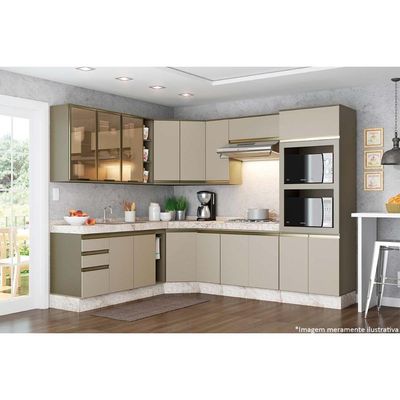 Módulo Cozinha Henn Connect Balcão c/ Porta Toalha s/ Tampo 20cm Duna