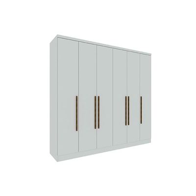 Guarda Roupa Casal Veneza c/ 6 Portas e 4 Gavetas Cinamomo - Tcil Móveis