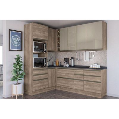 Gabinete de Cozinha Modulado Balcão Maxxi G755 2 Gavetas s/ Tampo Polipropileno Branco - Kappesberg