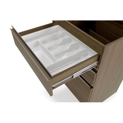 Gabinete de Cozinha Modulado Balcão Maxxi G743 c/ 3 Gavetas s/ Tampo 60cm Nogal - Kappesberg