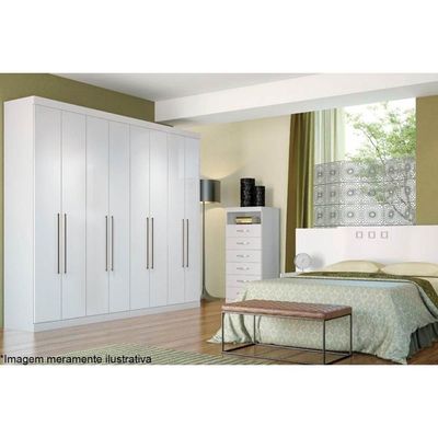 Guarda Roupa Casal 8 Portas e 4 Gavetas Master Vip 8.4 Atacama - Santos Andirá