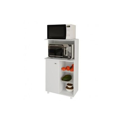 Balcão Fruteira Cozinha BF-3207 c/ 1 Porta 2 Cestos e 1 Nicho 60cm Branco - Tecno Mobili