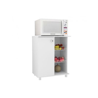 Balcão Fruteira Cozinha BF-3205 c/ 1 Porta e 2 Cestos 60cm Branco - Tecno Mobili