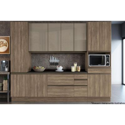 Balcão de Cozinha Maxxi G742 c/ 1 Porta s/ Tampo 60cm Nogal - Kappesberg
