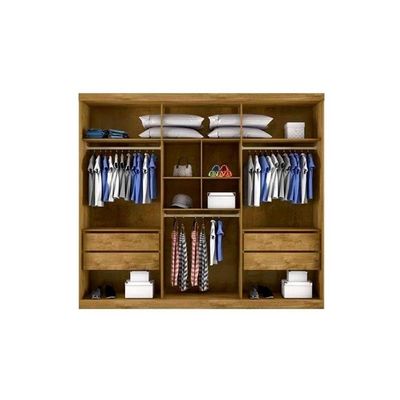 Guarda Roupa 6 Portas  e 4 Gavetas Zeus Rovere - Bianchi