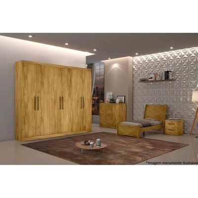 Guarda Roupa 6 Portas  e 4 Gavetas Zeus Rovere - Bianchi