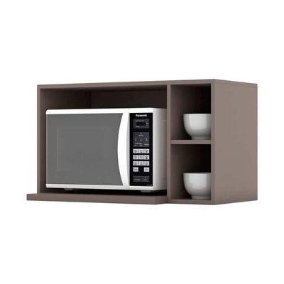 Armário Aéreo p/ Cozinha Essência para Micro-ondas 80cm Branco - Henn