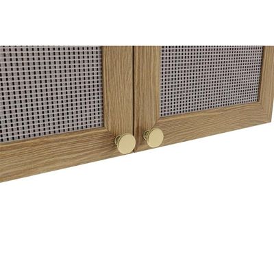 Armário Aéreo p/ Cozinha Botanic M633 2 Portas c/ Tela 80cm Nogueira - Kappesberg
