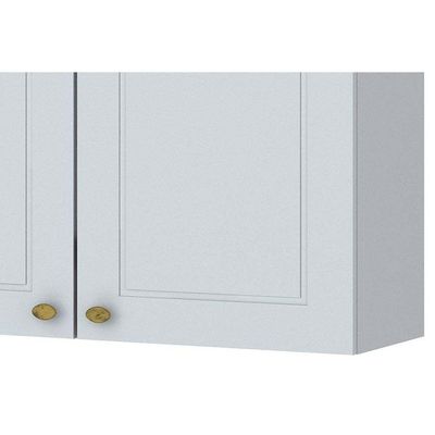 Armário Aéreo p/ Cozinha Americana 3 Portas 120cm Branco - Henn