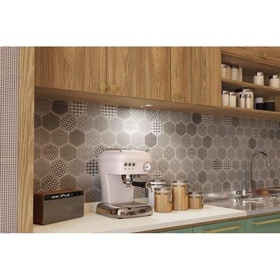 Armário Aéreo p/ Cozinha Botanic M634 c/ 3 Portas 120cm Nogueira - Kappesberg