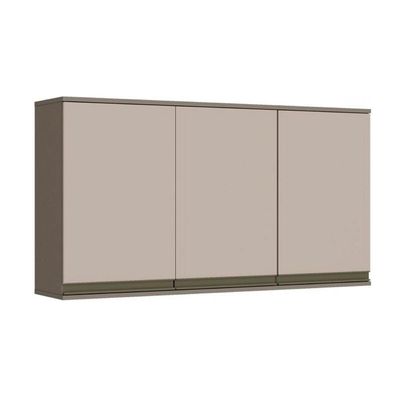 Armário Aéreo Cozinha Modulado  Connect 3 Portas Duna/Cristal - Henn