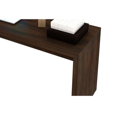 Mesa Secretária Escritório ME4109 Nogal - Tecno Mobili