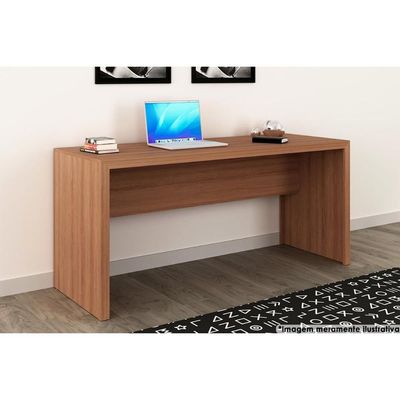 Mesa Secretária Escritório ME4109 Amêndoa - Tecno Mobili