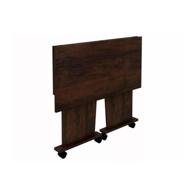Mesa Multiuso Escritório Dobrável ME4117 c/ Rodízios Amêndoa - Tecno Mobili