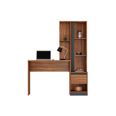 Mesa Escrivaninha Juvenil Office Morada c/ 1 Porta e 1 Gaveta Branco - Demóbile