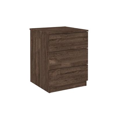 Mesa Cabeceira Veronna c/ 3 Gavetas Branco/Neve - Tcil Móveis