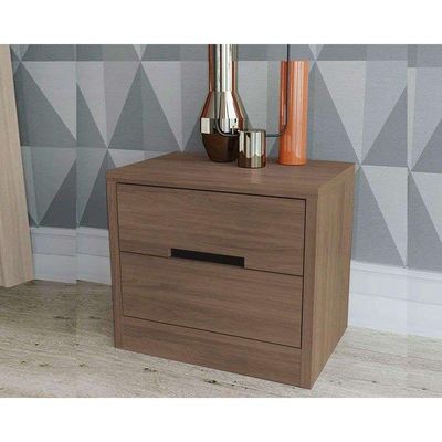 Mesa Cabeceira S822 c/ 2 Gavetas Nogueira - Kappesberg