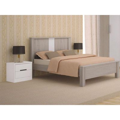 Mesa Cabeceira S822 c/ 2 Gavetas Branco - Kappesberg
