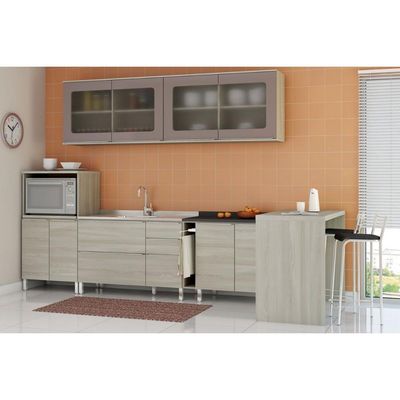 Tampo p/ Balcão Cozinha  B648 40cm Preto Brilho - Kappesberg