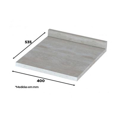 Tampo p/ Balcão Cozinha  Americana 40cm Calcare - Henn