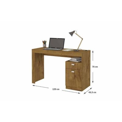 Mesa Escrivaninha Juvenil Melissa c/ 1 Porta e 1 Gaveta Branco - Permóbili