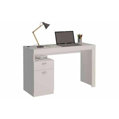 Mesa Escrivaninha Juvenil Melissa c/ 1 Porta e 1 Gaveta Branco - Permóbili