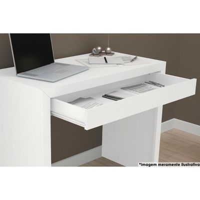 Mesa Escrivaninha Juvenil ME4107 c/ 1 Gaveta Preto - Tecno Mobili