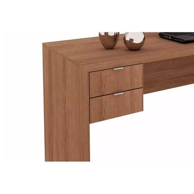 Mesa Escrivaninha Juvenil ME4122 c/ 2 Gavetas Nogal/FendiOff - Tecno Mobili