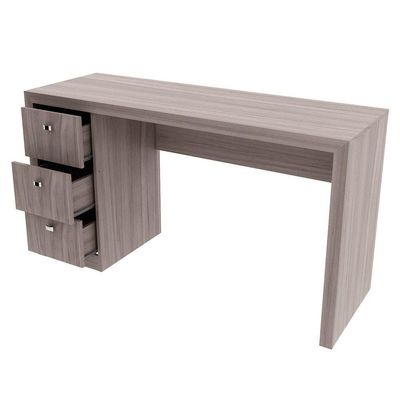 Mesa Escrivaninha Juvenil ME4102 c/ 3 Gavetas Nogal - Tecno Mobili